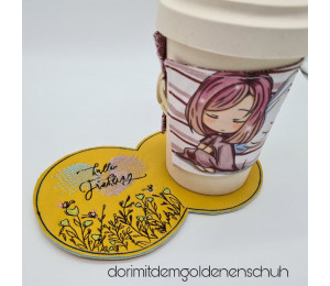 Stickdatei - Blumenwiese Kreis Doodle 1